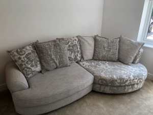 Stunning DFS grey Sofa imported from UK