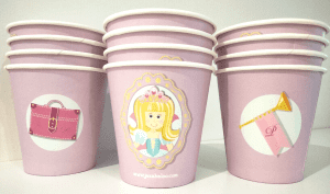 Princess Royal Carriage Birthday Party Celebration Paper Cups x12