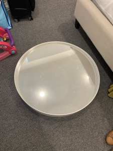 IKEA white round mirror