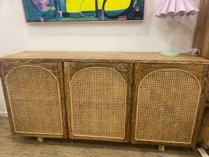 Wanted: NEW RECYCLED TEAK ARCH 3 DOOR SIDEBOARD WHITEWASH FINISH .SUPER SALE!!