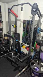 Squat/Power Rack, Incline/Decline Bench, Olympic Bar & Weight Plates