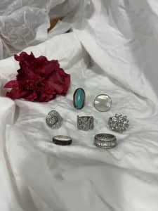 💍Pre-owned Dress and Genuine Silver Rings - Prices range
