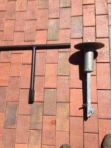 Steel post with auger base for advertising / property name / for sale 