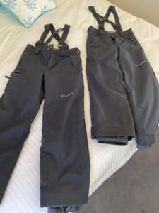 Kids ski pants x 2, used, size 14, free postage