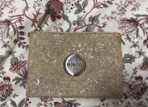 Mimco glitter online pouch