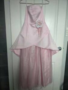 SYNDICATE Strapless Pink Satin Gown Size 8