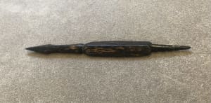 Solid ebony traditional throwing implement