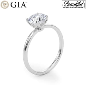 0.9 Carat Traditional Round Solitaire Diamond Ring