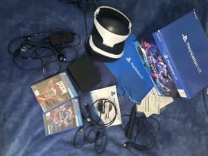 PlayStation VR perfect condition includes 2 games