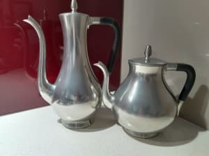 Vintage Royal Holland pewter coffee and tea pot