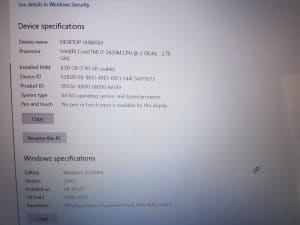 Dell XPS 15z laptop, Windows 10, fully working