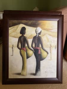Price Reduced 2African Ladies Painting Castle Hill