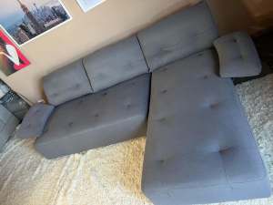 King 👑 grey L shaped sofa with delivery 
