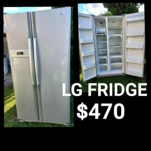 VERY GOOD CONDITION AND WORKING WELL LG SIDE BY SIDE FRIDGE