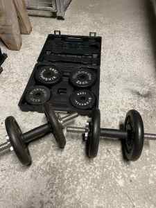 Dumbbell free weights 36kg
