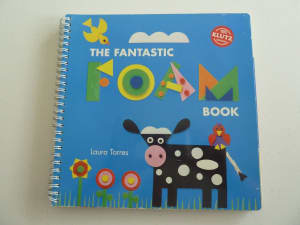The Fantastic Foam Book by KLUTZ includes UNUSED foam pieces in book.