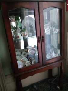 Small Display Cabinet with Collectables