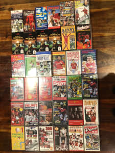 72 VHS Soccer Cassettes English Soccer Old School Football Cassettes