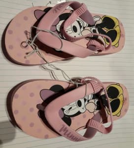 New SIZE 10 Pink MINNIE MOUSE Themed THONGS pick up FAIRFIELD 