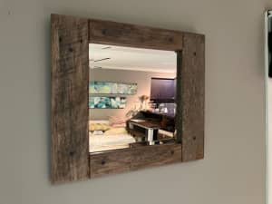 Timber Framed Mirror ready to Hang!