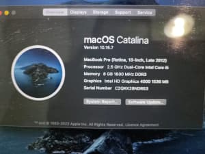 Macbook pro in good condition 2012 8gb 128ssd
