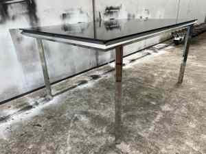 1970s Vintage Chrome Dining Table