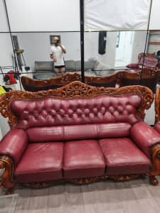 Real leather Italian made sofa