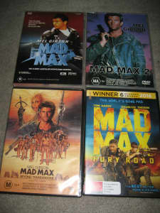 Mad Max DVD Bundle. $8 For All. Pick Up Woodvale