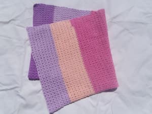 Handmade Crochet Cotton Baby Blanket - great gift for new mother