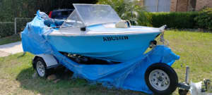 4 Person : 14ft Runabout Boat 30 Horsepower Motor