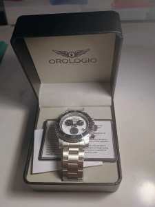 RRP $2500 Orologio Monza Swiss collection chronograph watch