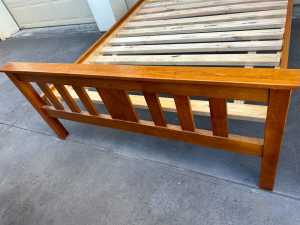 *Delivery available* Queen size wooden bed frame