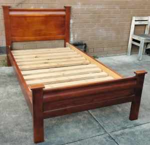 timber king single bed and mattress