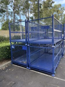 Double Steel Pallet Cages - With removeable wheels