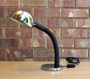 Vintage Mid Century Chrome Tubular Desk Lamp