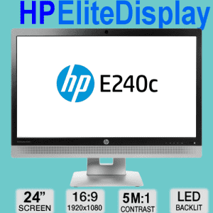 HP EliteDisplay E240c 23.8 Full HD Widescreen Conferencing Monitor