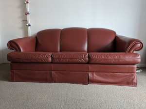 Beautiful leather sofa bed