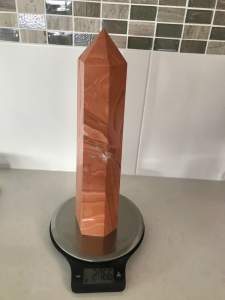 Stunning Huge Jasper Obelisk Crystal Gemstone 33cm talk, 2766grams