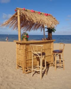 Quality bamboo Tiki Bar beach bar garden bar with accessories Werribee