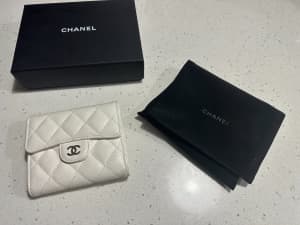 Chanel SMALL FLAP WALLET White
