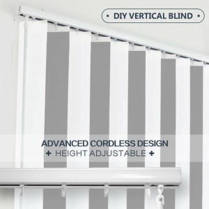 DIY Vertical Blinds-Width (60cm~420cm) Adjustable Height 127mm slat