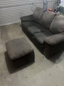 3 seat couch with foot rest