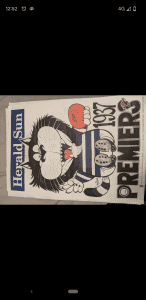 Geelong premiership wegs poster 1937 (53/1000)