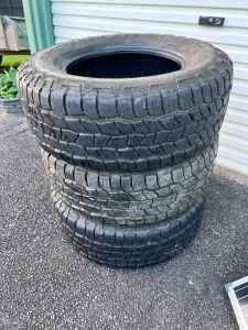 Tires suit Landcruiser 17 inch rims