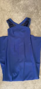 NWT BCBG MAXAZRIA GOWN DRESS BLUE Sz 2