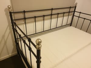 Ikea Wrought Iron Day Bed with Mattress