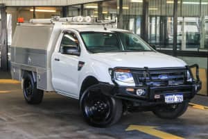 2015 Ford Ranger PX XL 3.2 (4x4) White 6 Speed Automatic Cab Chassis