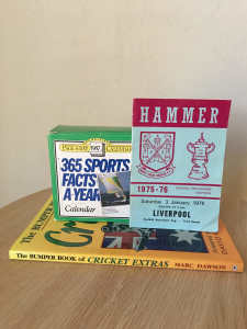 Cricket Book/English Football Program & Sports Calendar: $1 For All