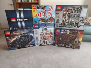 Lego sets 41999, 76023, 70413, 10224, 10218, 75059