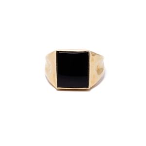 262872 - 9K Yellow Gold Mens Ring Size Y